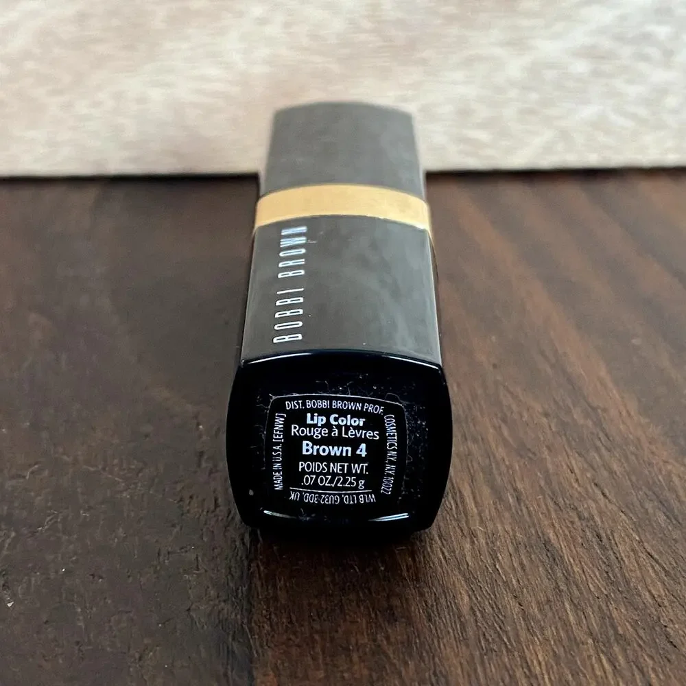 Bobbi Brown Lip Color Lipstick Brown 4 0.07 oz Travel Size